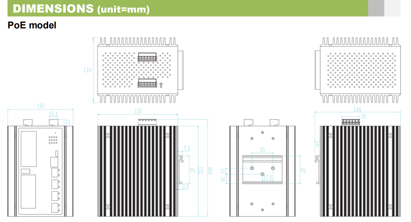 I(P)GS‑H7488XF – Endüstriyel Yönetilebilir 10Gbps Ethernet Switch